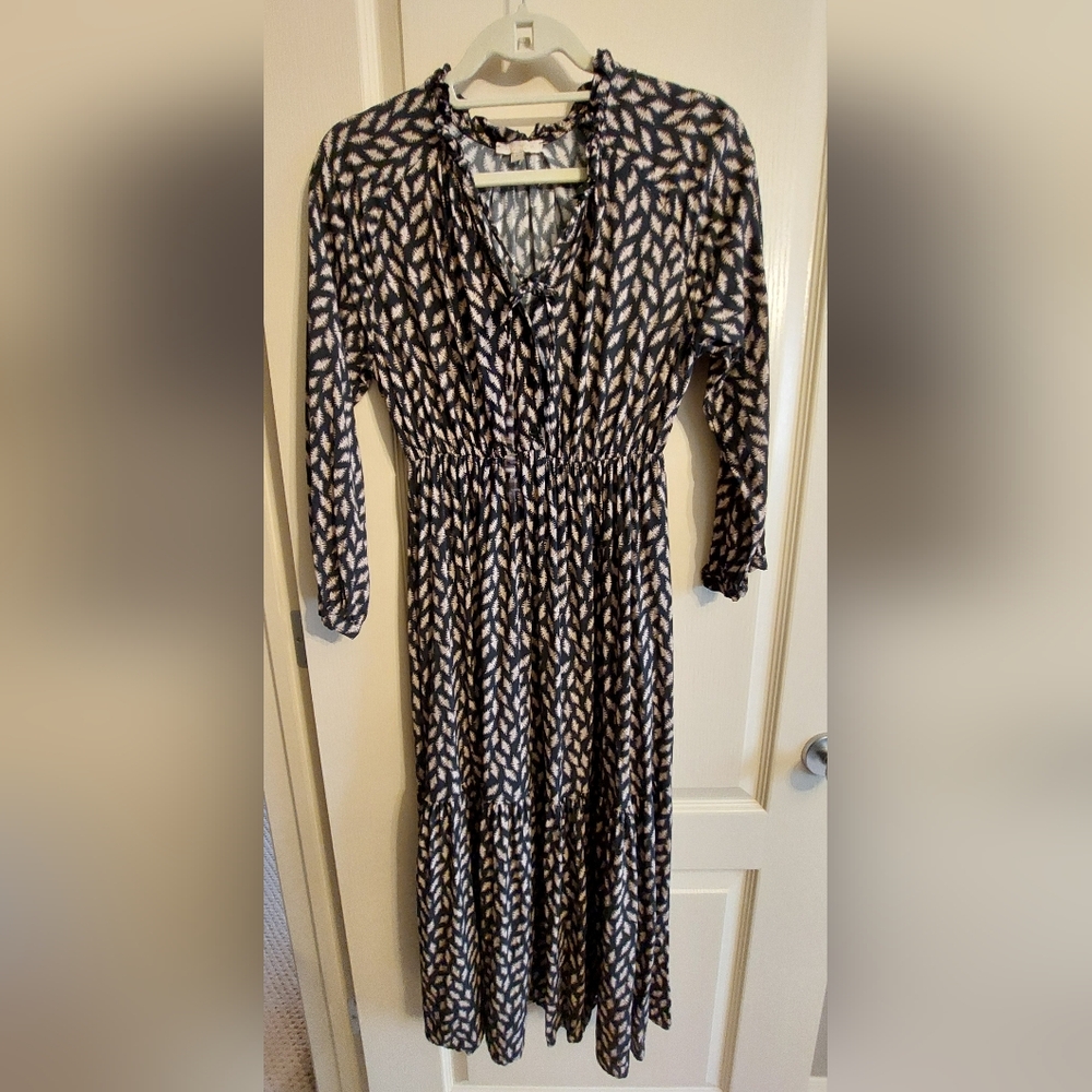 EUROMODA 3/4 Length Sleeve Maxi Dress. Made in Italy. Size Small 🤎